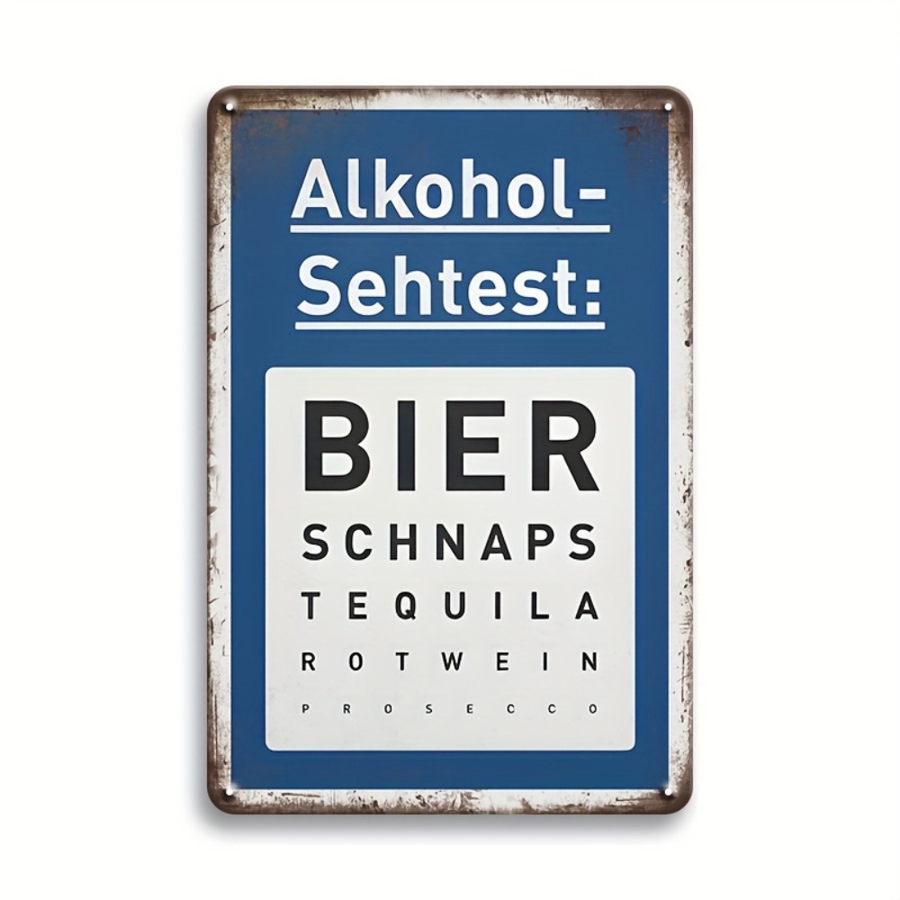 Germany Home Decor - Insegna Vintage in Alluminio per Birra