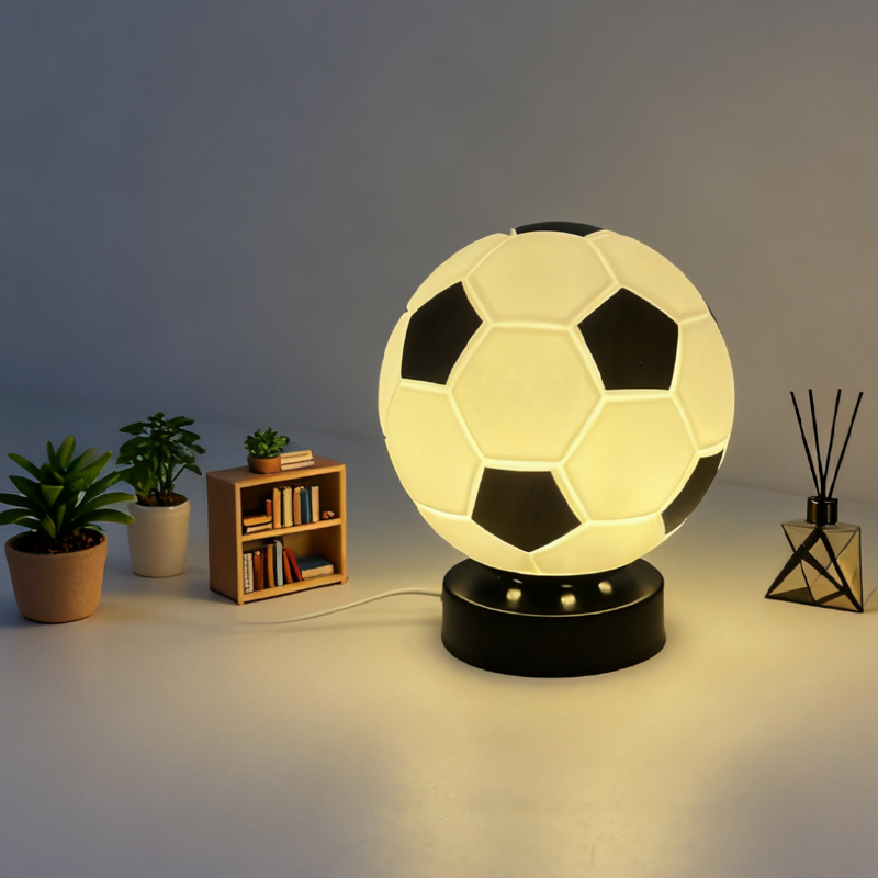 Home Decor Glass - Lampada da Tavolo LED a Forma