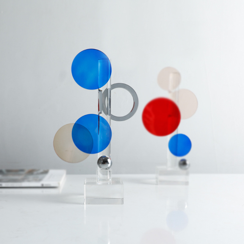 Home Decor Glass - Ornamenti Geometrici in Cristallo di Vetro,