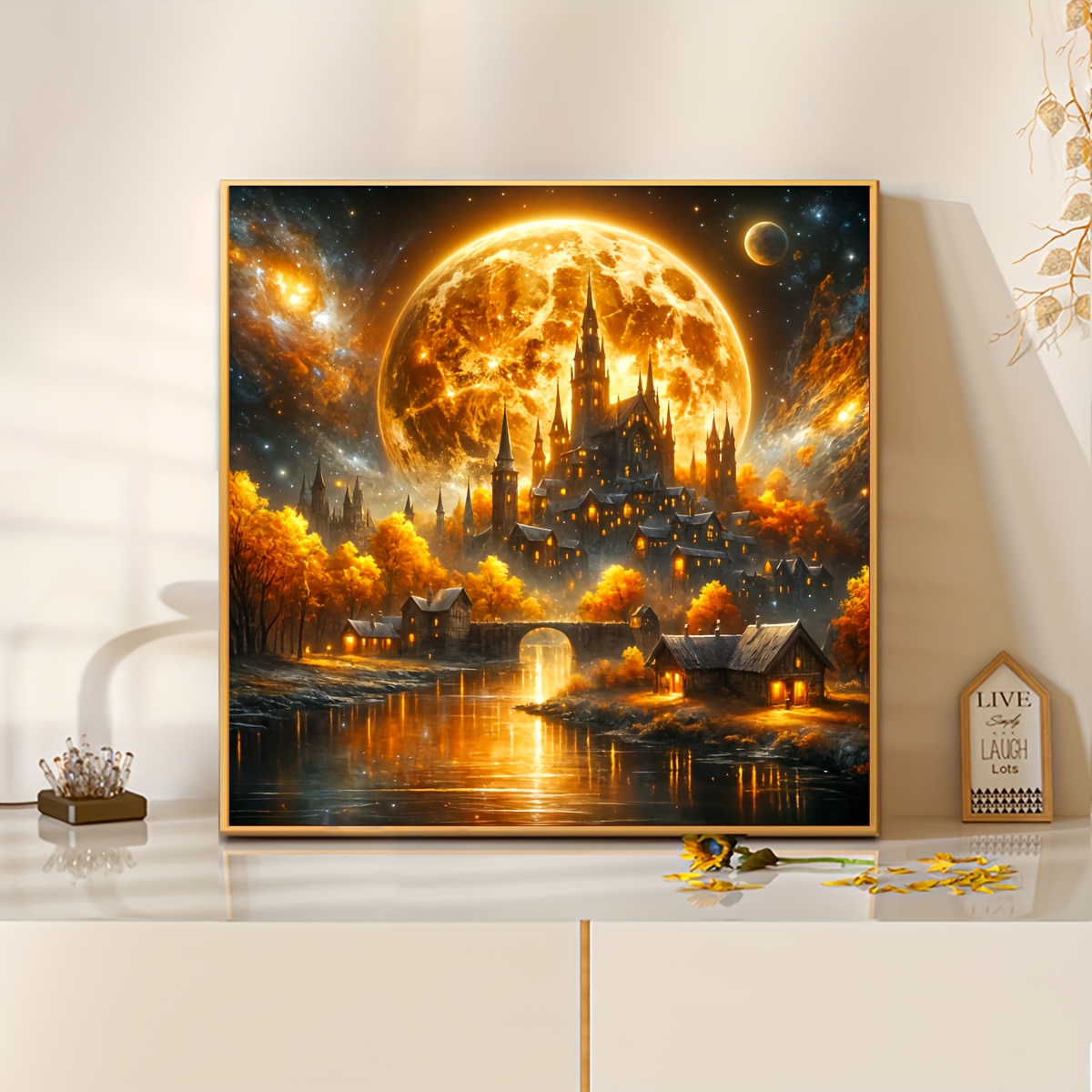 Home Decor Under 500 - Puzzle Castle Under The Moonlight da