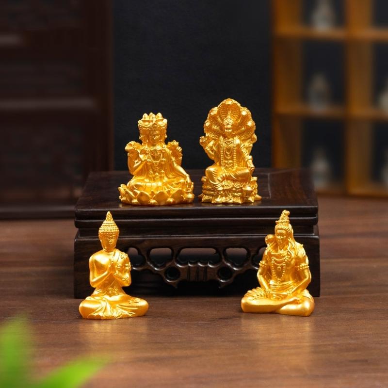 Home Decor Gold - 30 pezzi mini statue in oro