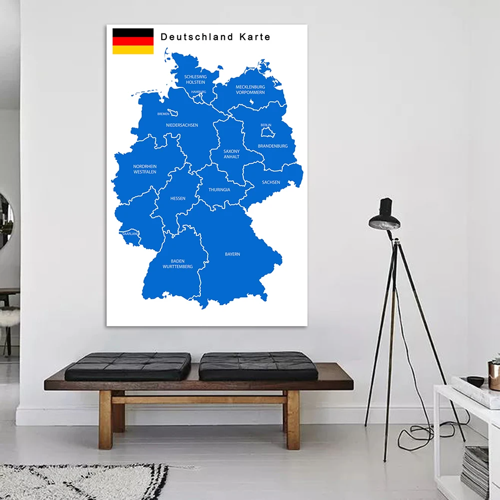 Germany Home Decor - 100*150 Cm la germania mappa politica