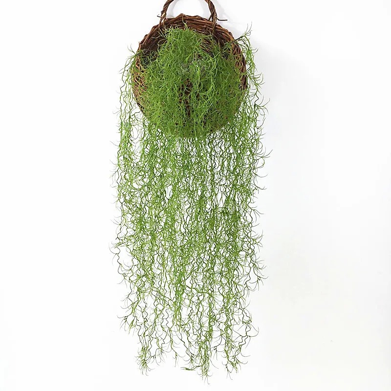 Rattan Plant Basket - 1/3/5 pz. Piante Verdi Artificiali Lunghe