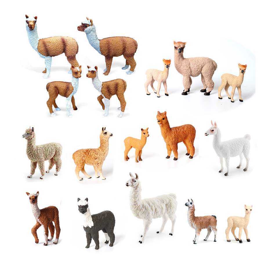 Home Decor Under 200 - Realistico mondo agricolo Alpaca Modello animale