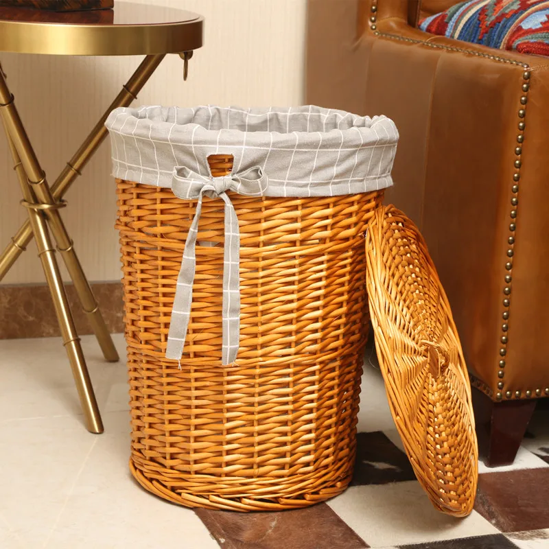 Rattan Plant Basket - Cesto in Rattan elegante cesto portabiancheria