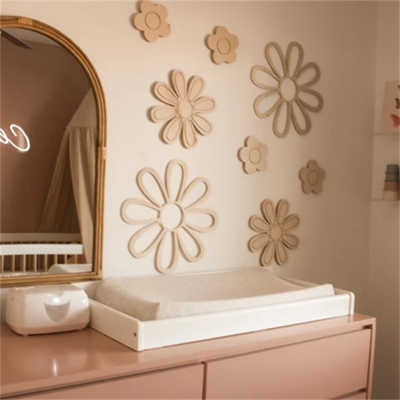 Home Decor Korea - Margherita in legno Fiori da parete