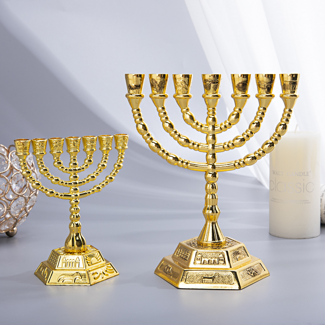 Home Decor In - Menorah a 7 Bracci, Decorazione per