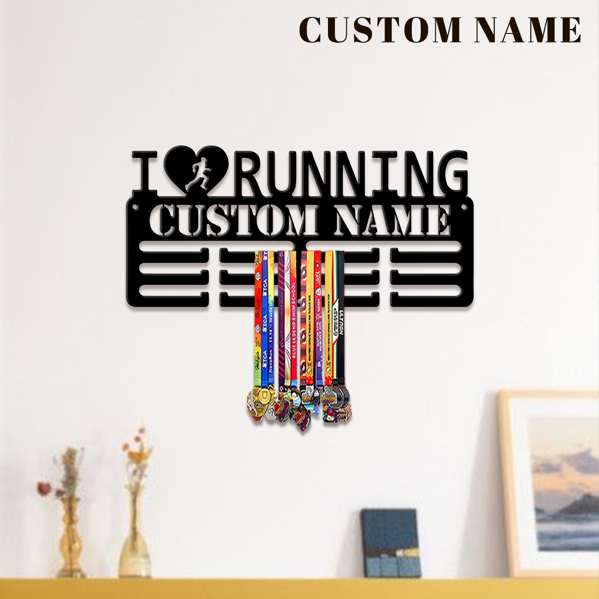 Home Christmas Decor - Espositore Personalizzato in Metallo 'I Love