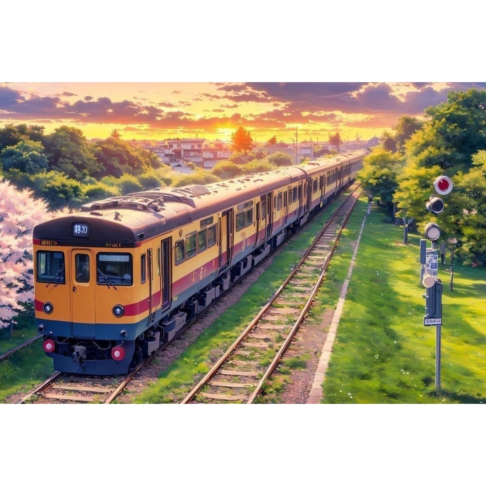 Home Decor Under 500 - Puzzle da 500/1000/1200/2000 pezzi, il treno