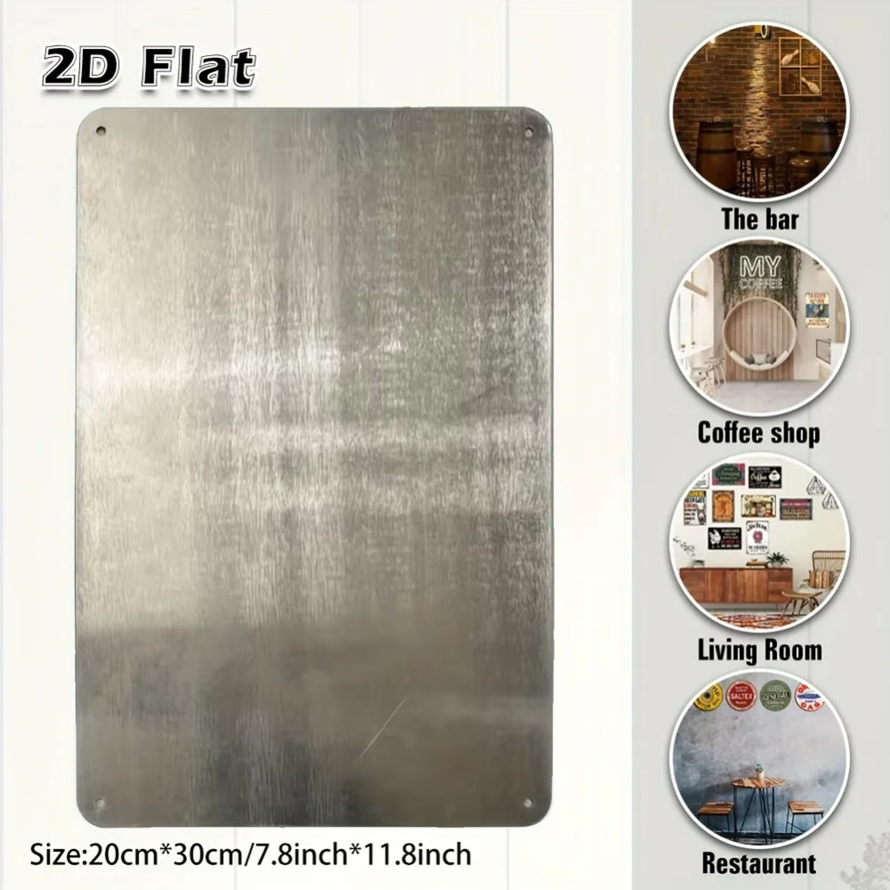 Targa in Metallo Vintage 2D, A - Home Decor Gold recensione e prezzo