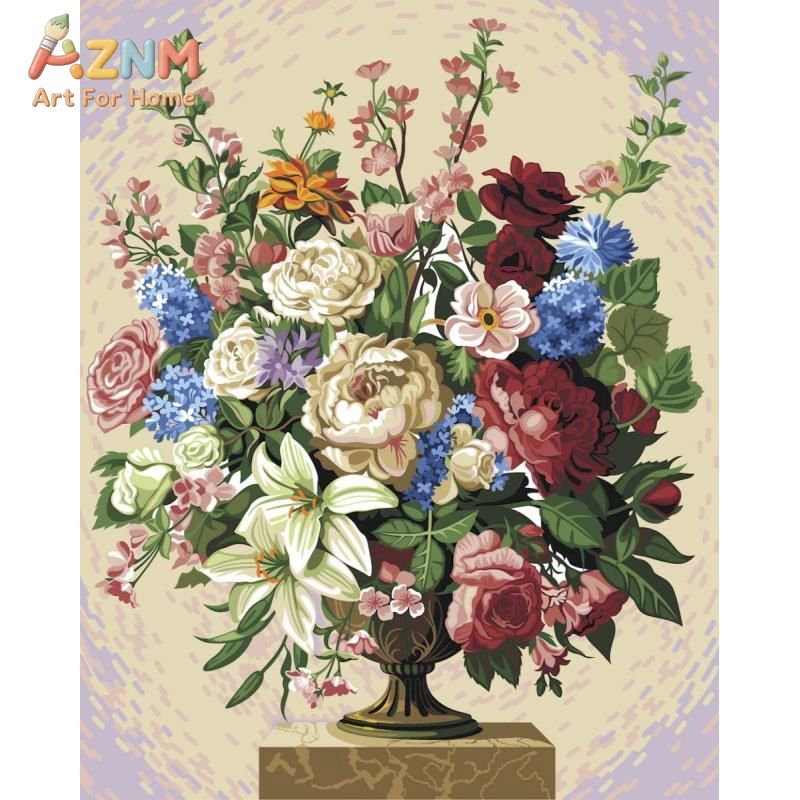 AZNM Quadro su Tela con Vaso d - Home Decor Vase With Flowers recensione e prezzo