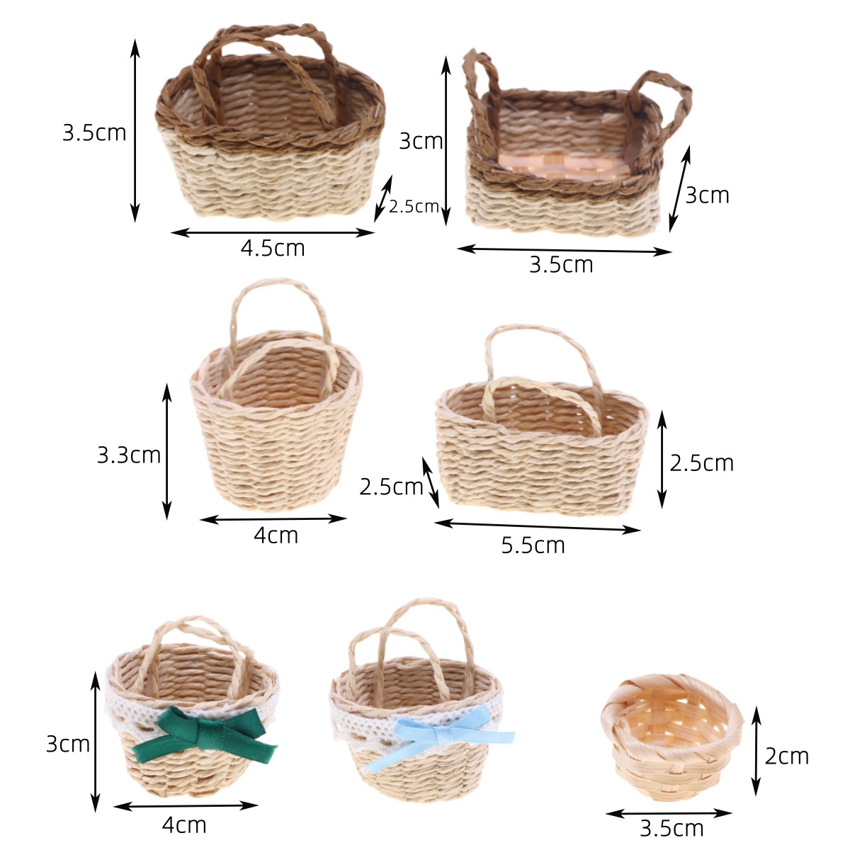 1Pc Casa delle bambole intrecc - Rattan Plant Basket recensione e prezzo