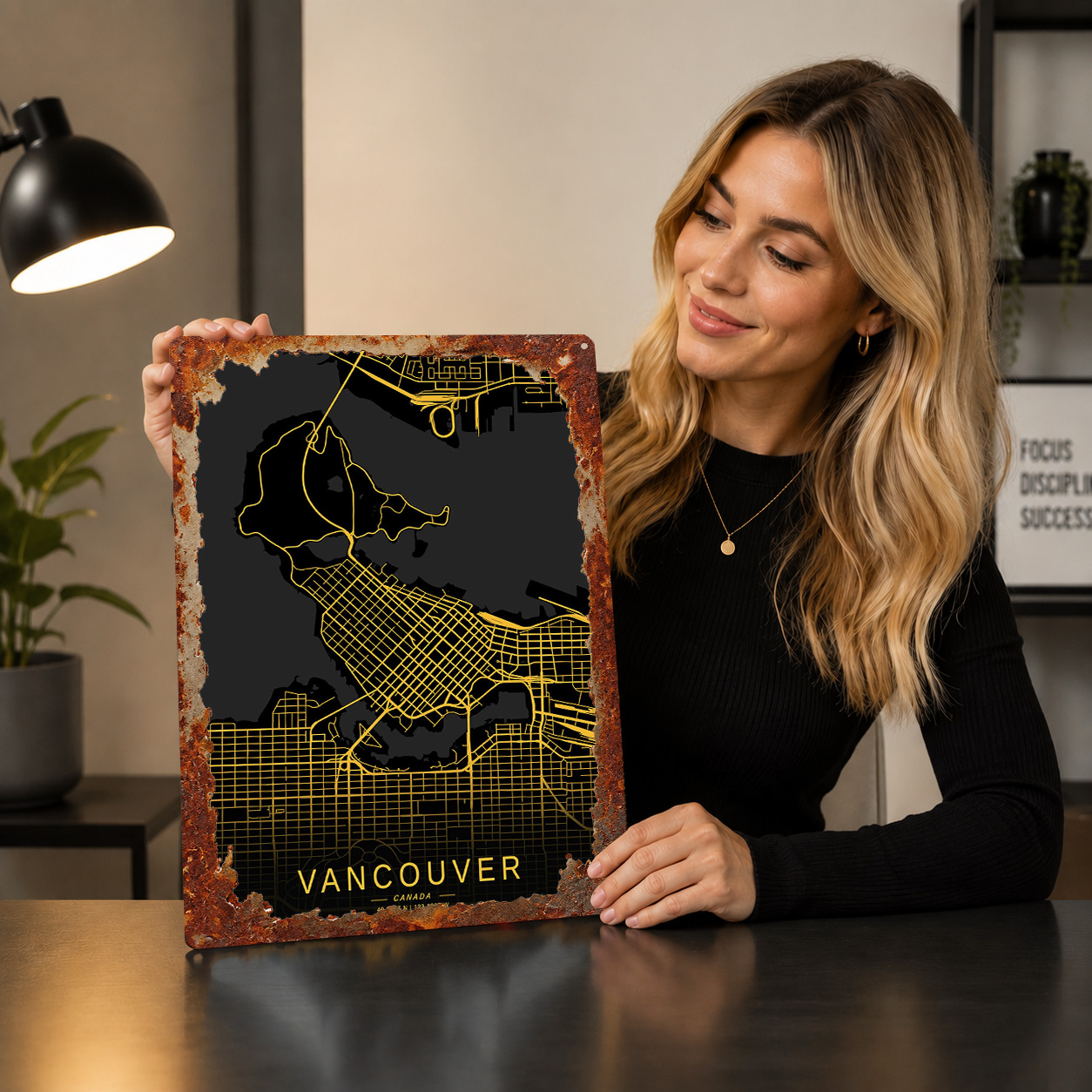 Poster con Mappa 3D di Vancouv - Home Decor Vancouver recensione e prezzo