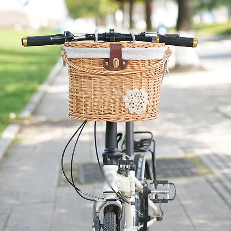 Cestino per bicicletta in vimi - Rattan Plant Basket recensione e prezzo