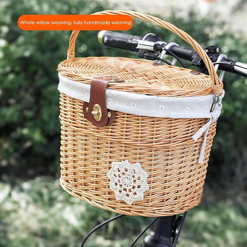 Cestino per bicicletta in vimi - Rattan Plant Basket recensione e prezzo