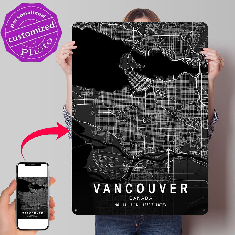 Poster 3D con Mappa di Vancouv - Home Decor Vancouver recensione e prezzo