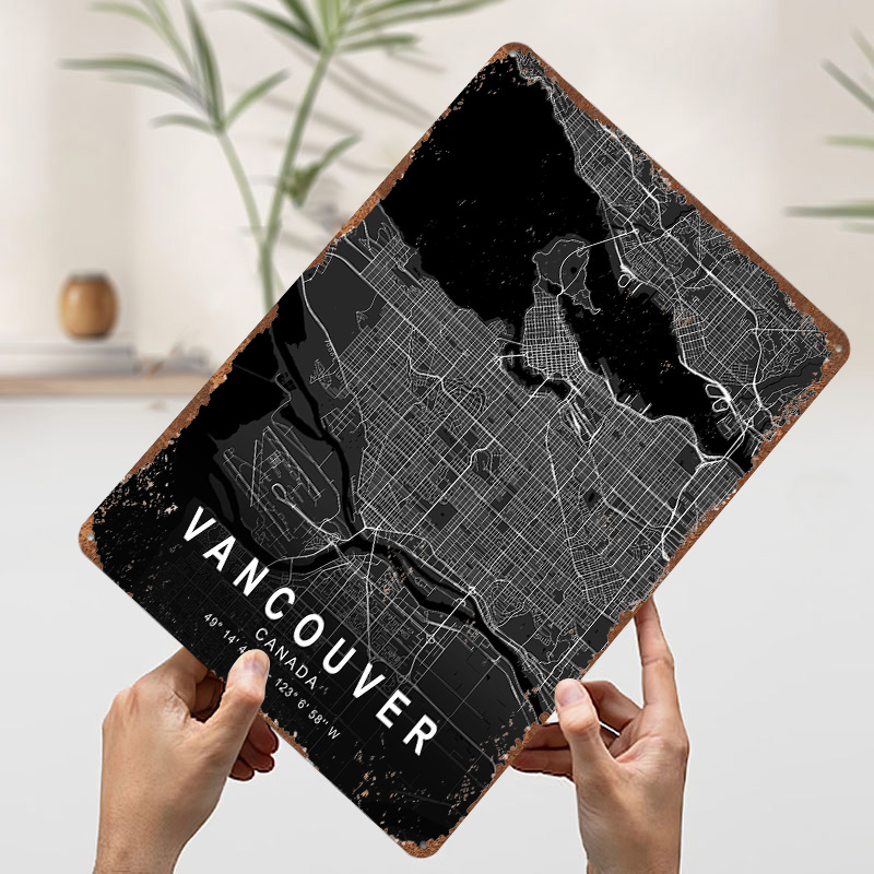 Poster 3D con Mappa di Vancouv - Home Decor Vancouver recensione e prezzo