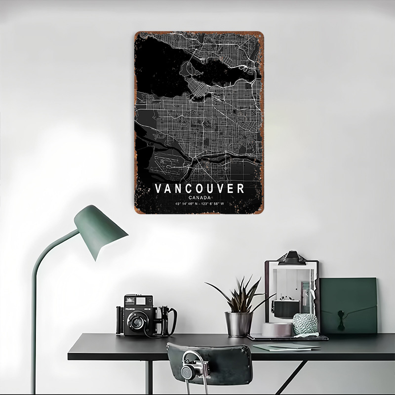 Poster 3D con Mappa di Vancouv - Home Decor Vancouver recensione e prezzo