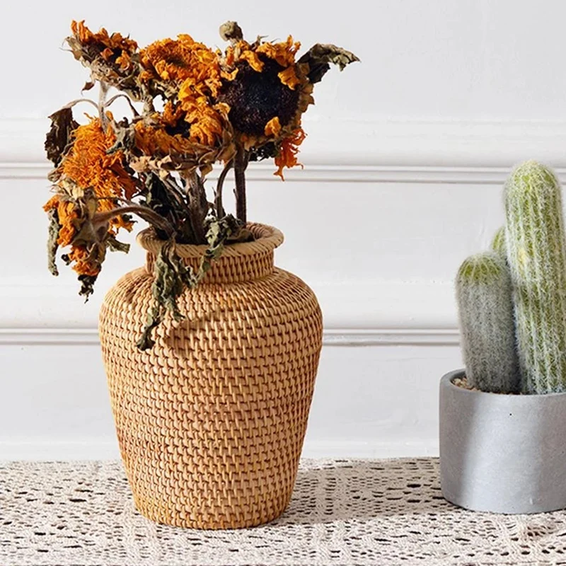 Cesto di vimini Vaso da fiori  - Rattan Plant Basket recensione e prezzo