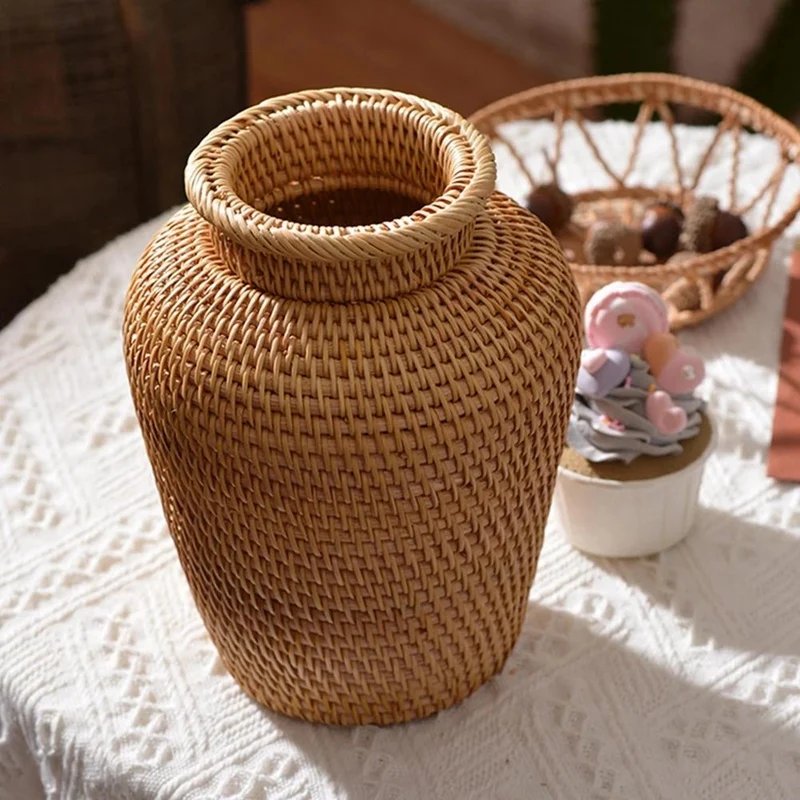 Cesto di vimini Vaso da fiori  - Rattan Plant Basket recensione e prezzo