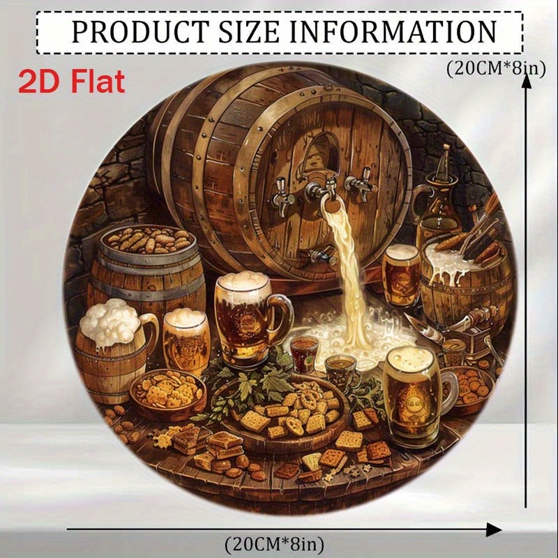 1 Pezzo Targa Rotonda 2D Piatt - Home Decor Korea recensione e prezzo
