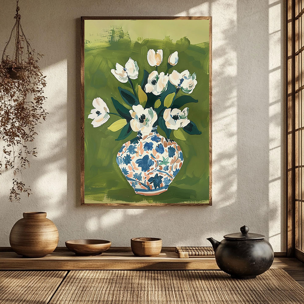 Fiori nel Vaso Poster Colorati - Home Decor Vase With Flowers recensione e prezzo