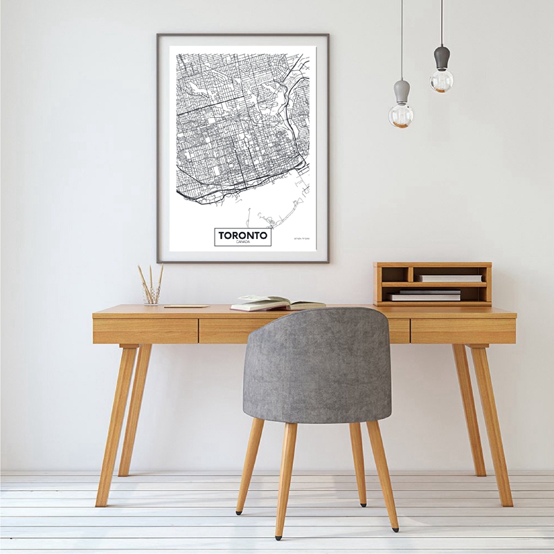 Canada Toronto City Map poster - Home Decor Vancouver recensione e prezzo