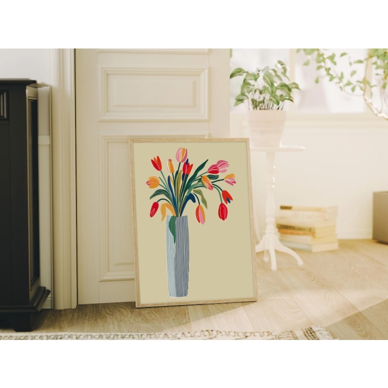 2 pezzi di decorazioni murali  - Home Decor Vase With Flowers recensione e prezzo