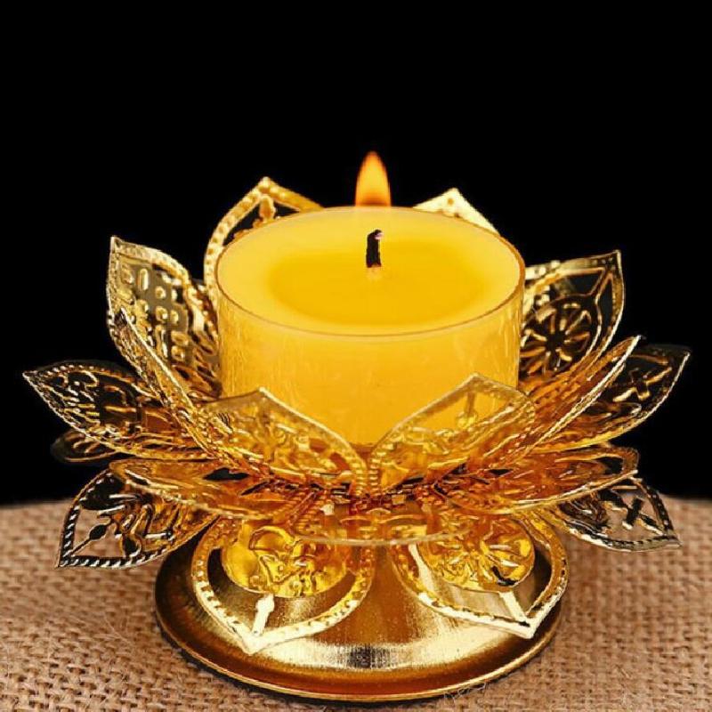 Portacandele per Tea Light con - Home Decor Gold recensione e prezzo